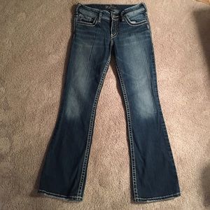 Silver Suki Jeans